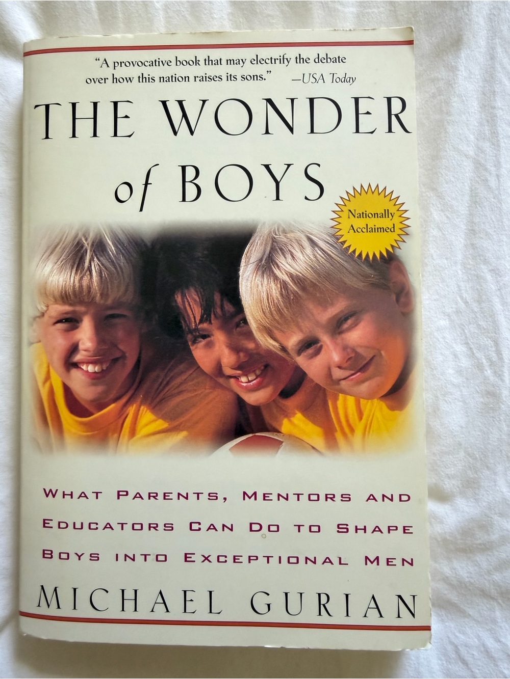 The Wonder of Boys Michael Gurian Paperback Parenting Psychology Book